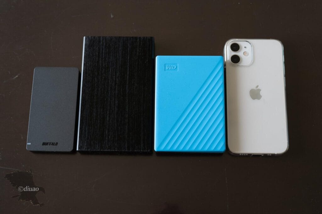 ポータブルSSDとHDD