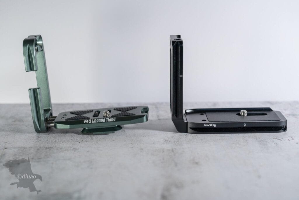 Ellie PDとsmall rigのL型プレートを比較